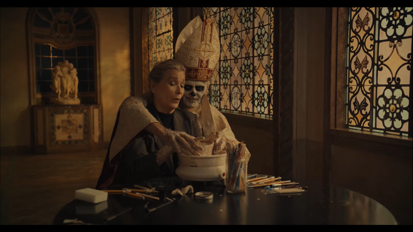 See Ghost's Wild Parody of 'Ghost' Pottery Scene.