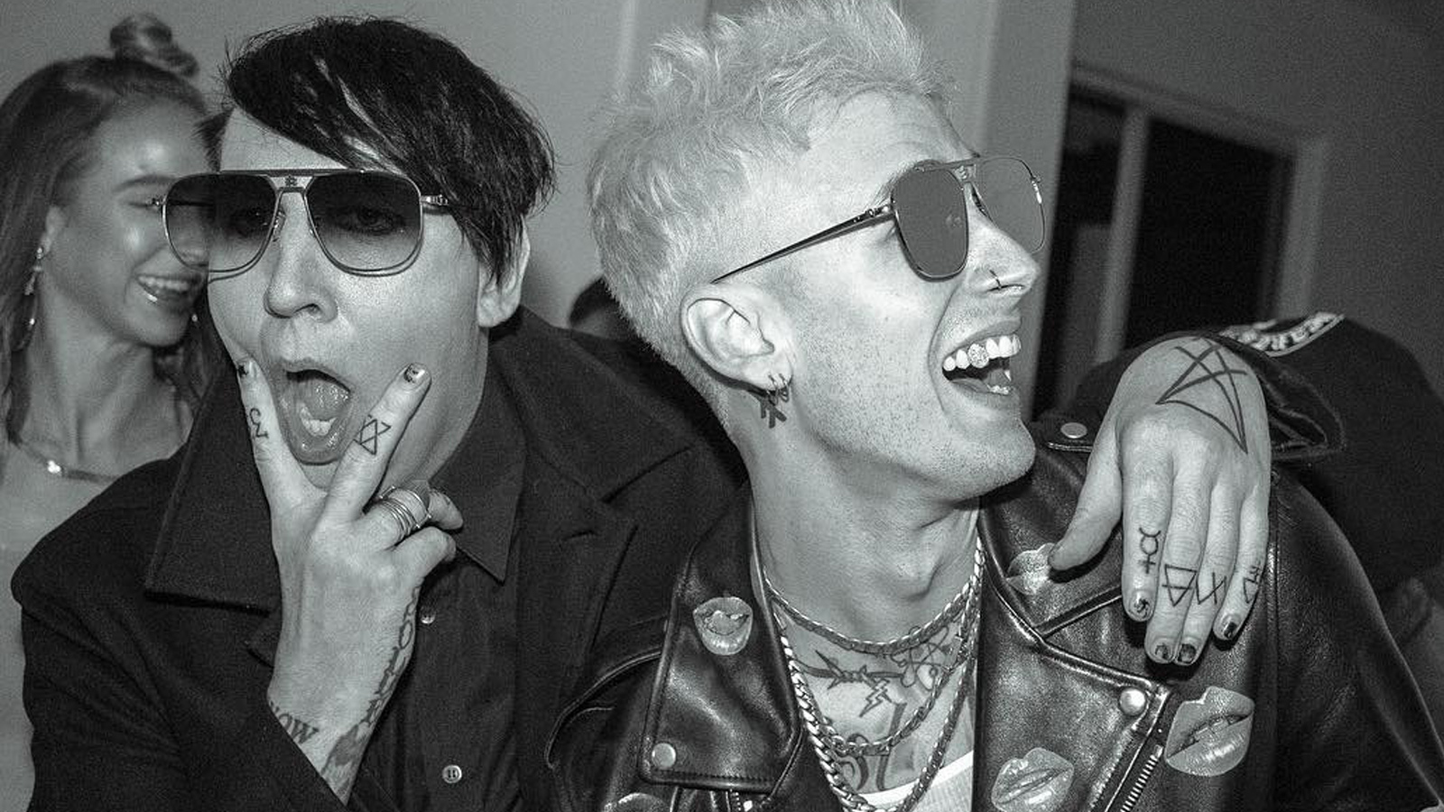 Marilyn Manson Gives Machine Gun Kelly Personalized Dildo For His