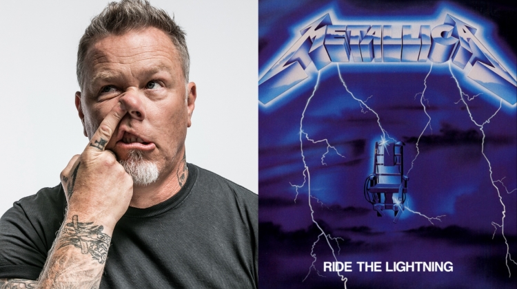Metallica Hetfield picking nose ride the lightning split 
