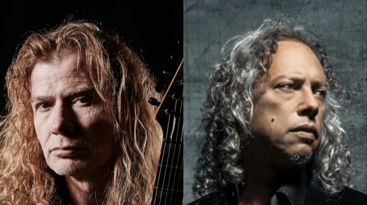 Megadeth mustaine metallica hammett portrait split 