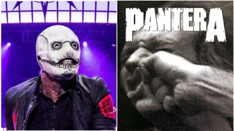 Slipknot Corey Taylor Pantera Vulgar Display split image 