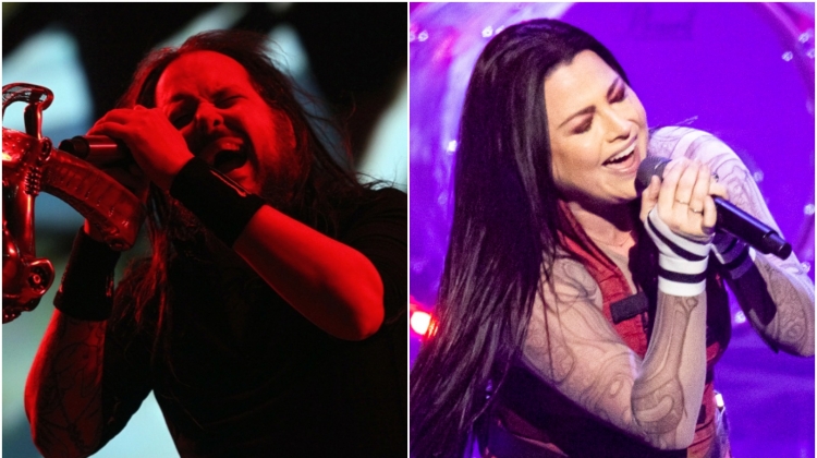 Korn Evanescence split 1600x900, Scott Legato/Getty Images