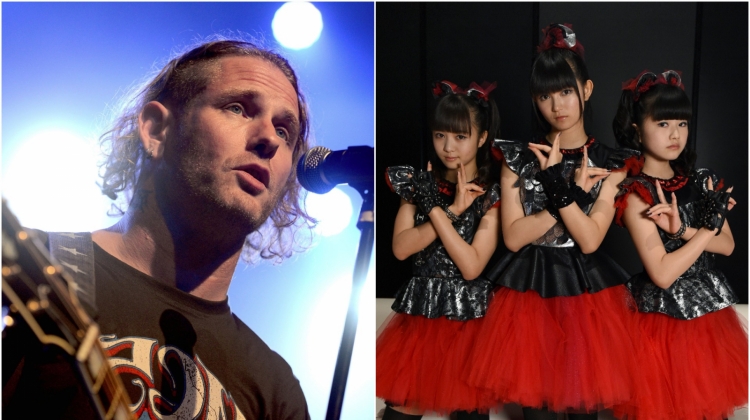 Corey Taylor Babymetal, Corey Taylor photo by Scott Dudelson/Getty Images; Babymetal photo by Toru Yamanaka/AFP/Getty Images
