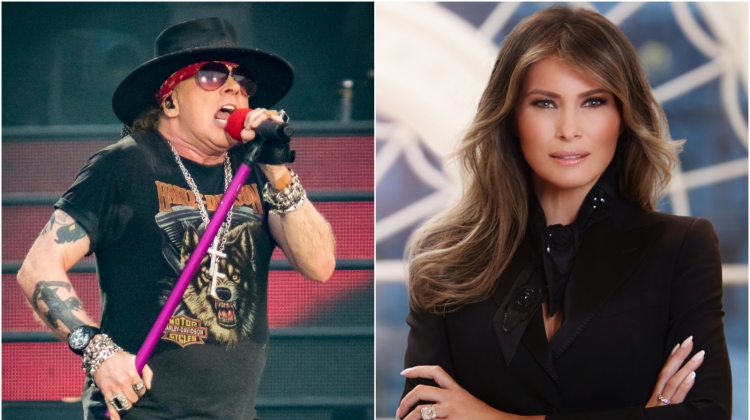 Axl Rose Melania Trump, Mark Horton/Getty Images; The White House via Getty Images