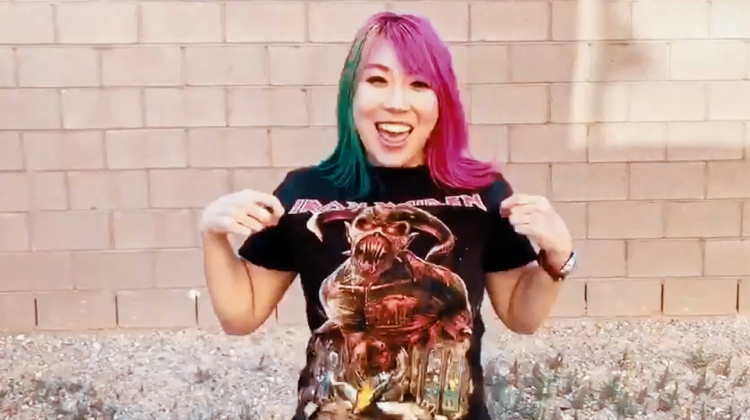 WWE Superstar Asuka Shows Off "The Best Shirt Ever"