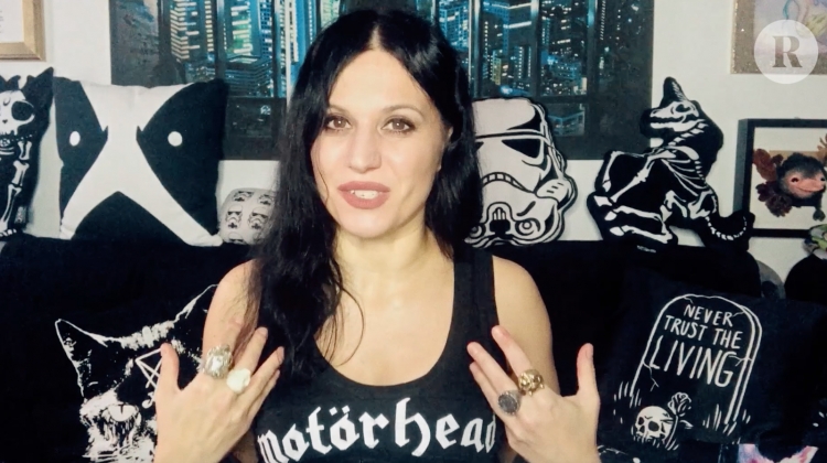 Lacuna Coil's Cristina Scabbia Shows Off "The Best Shirt Ever"