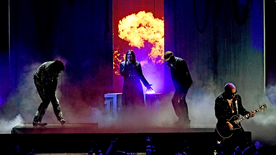 Black Sabbath performing live at American Music Awards