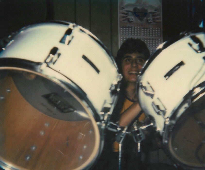 Lombardo drums 1977 uncropped, Dave Lombardo