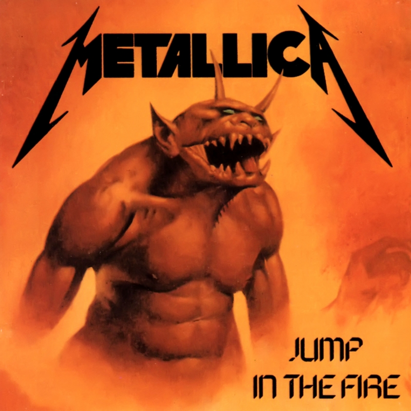 metallica jump in the fire single cover