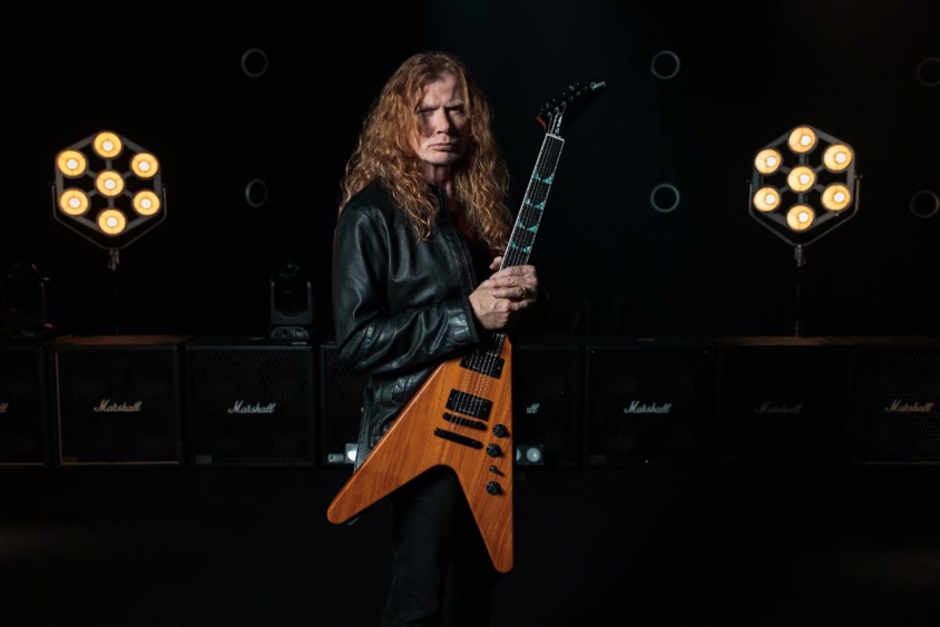 Dave Mustaine megadeth gibson portrait PRESS 2021, Gibson