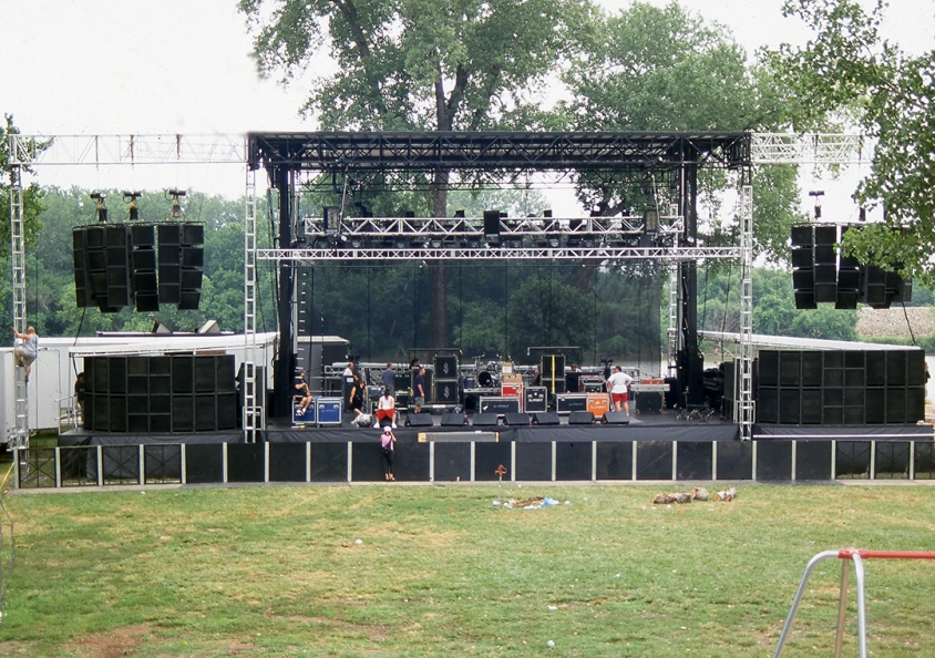 Lawrence Kansas Stage for Tattoo the Earth tour , Fran Strine