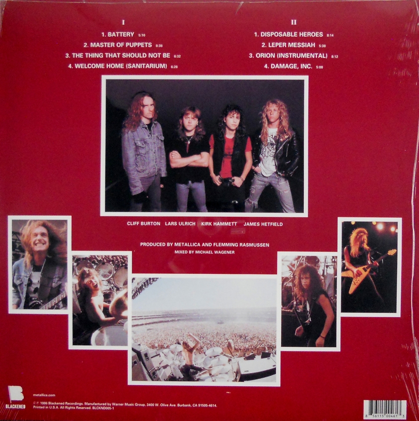 metallica master of puppets back cover