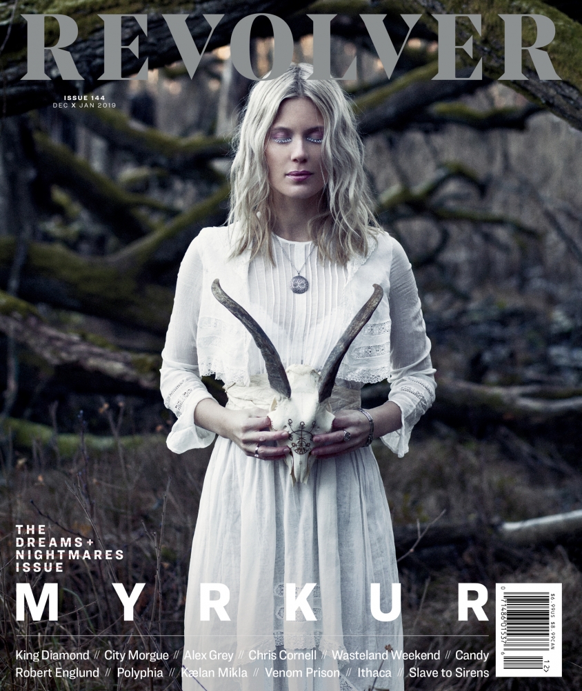myrkur_cover.jpg, Daria Endresen with hair and makeup by Mia Pelch and skull carving by Alduvin Bonecraft