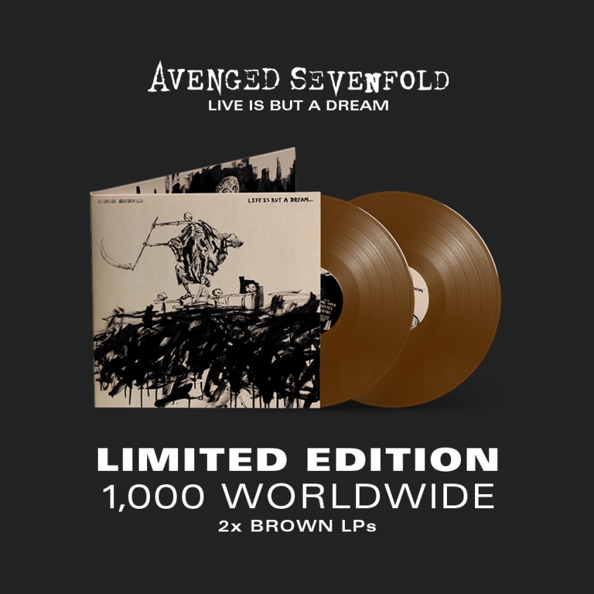 Avenged Sevenfold life is but a dream vinyl admat 