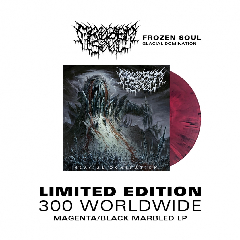 Frozen Soul Glacial Domination vinyl admat