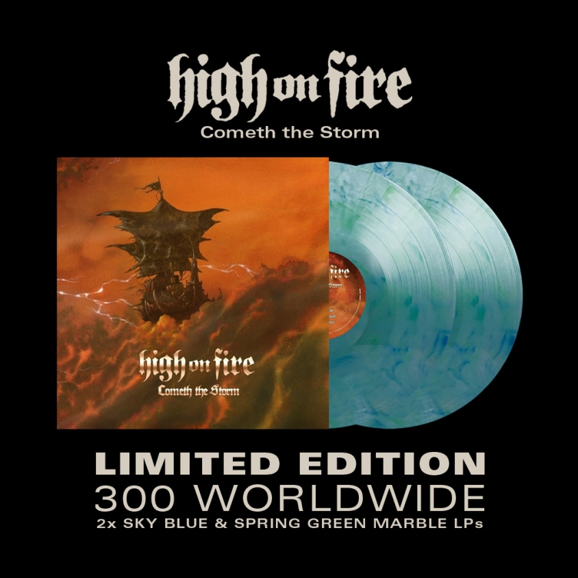 High on Fire cometh the storm vinyl admat 