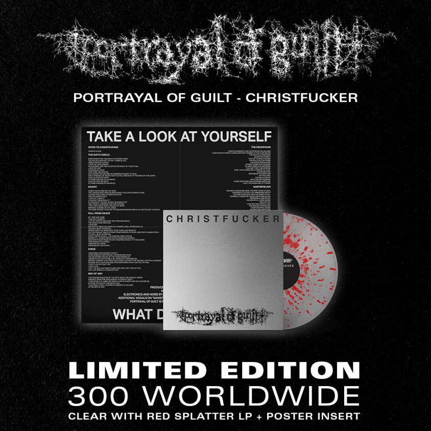 Portrayal of Guilt Christfucker vinyl admat 