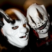 Slipknot Clown Tortilla man white masks 1600x900, Anthony Scanga